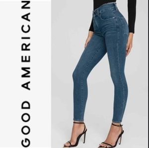 GOOD AMERICAN Good Legs Fray Waistband Women's Jeans sz 30